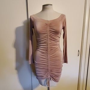 Forever 21 mauve stretchy mini dress